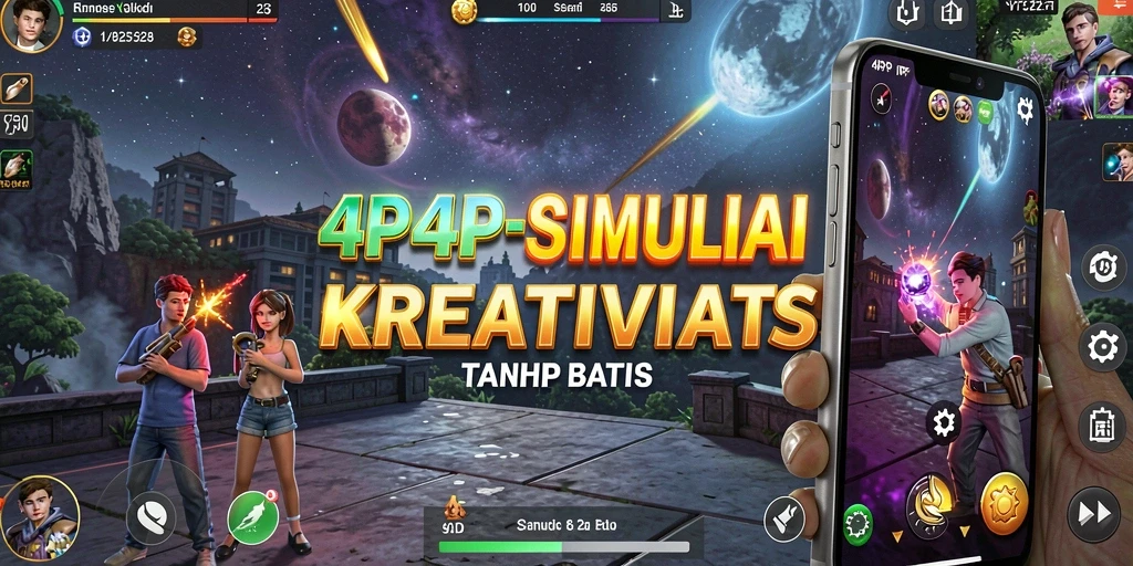 Screenshot gameplay <strong>4P4P</strong> yang menunjukkan proses kreatif dalam simulasi.