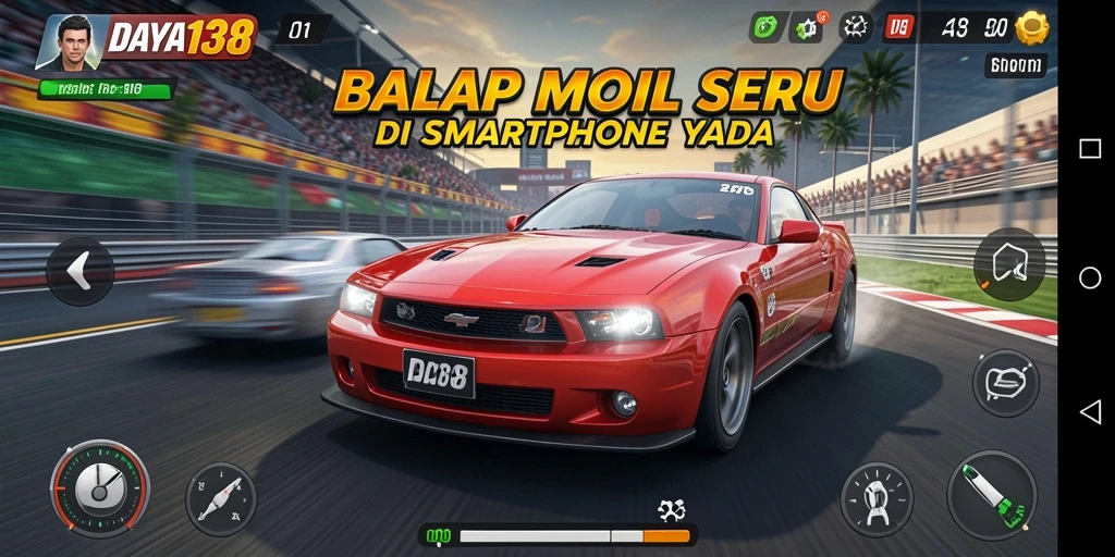 Gameplay Racing yang mendebarkan dan visual menarik.