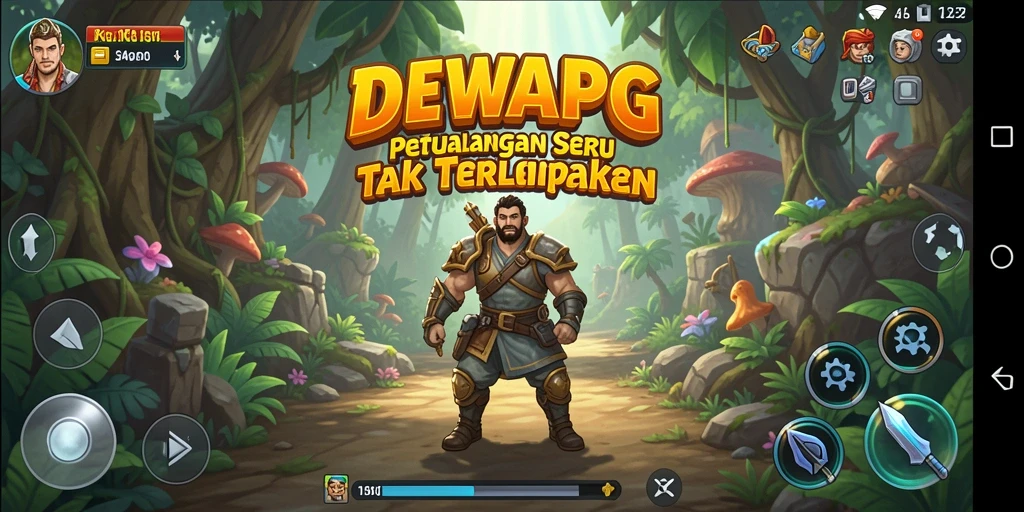 Tampilan gameplay DEWAPG dengan elemen petualangan yang menakjubkan.
