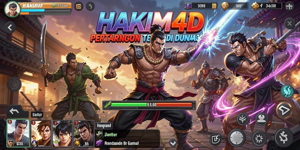 Screenshot HAKIM4D menampilkan aksi pertarungan yang mendebarkan.