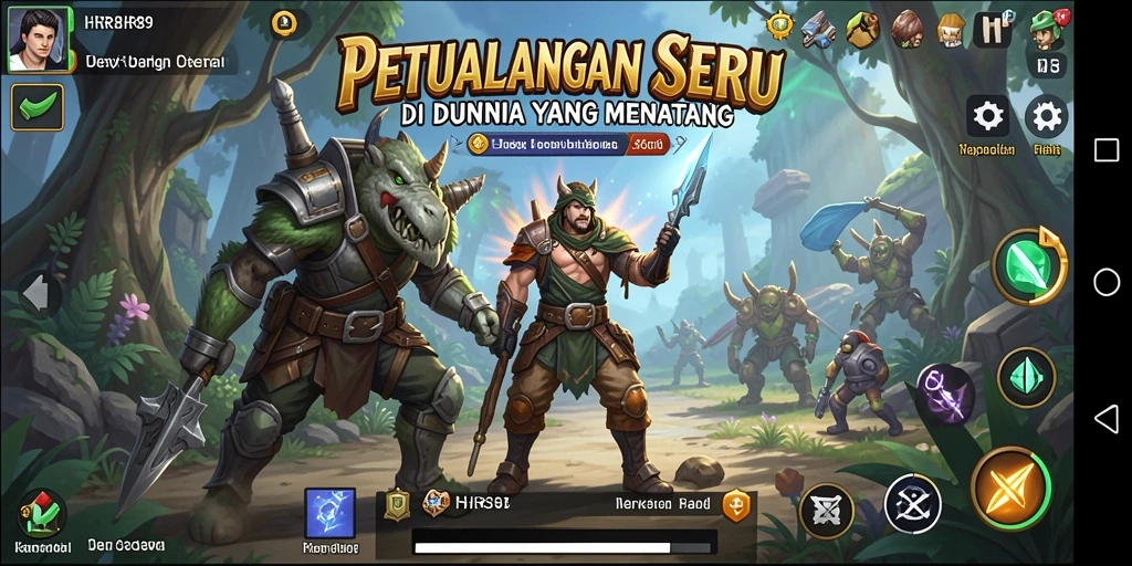 Tangkapan layar HR89 menampilkan pemain menjelajahi hutan misterius.