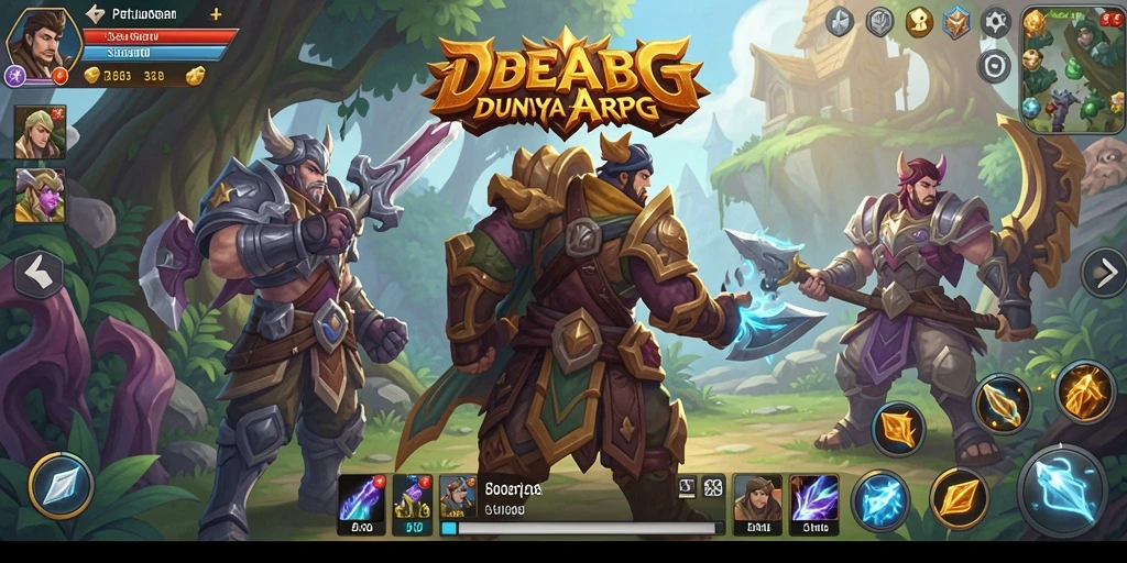 Screenshot utama yang menunjukkan momen epic dalam gameplay ARPG.