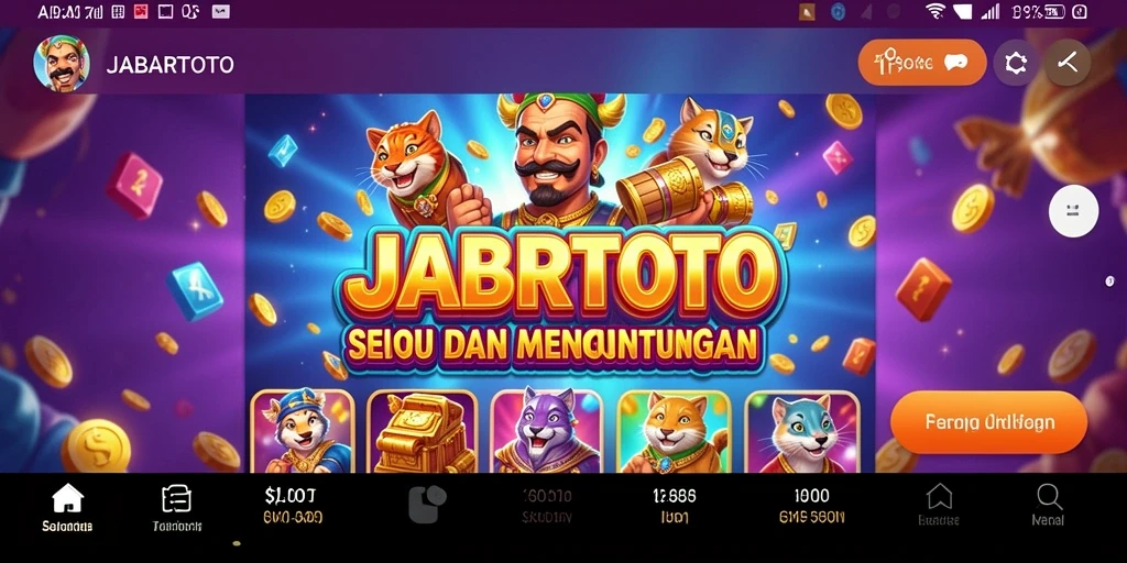 Tampilan gameplay JABARTOTO yang menarik di mesin slot.