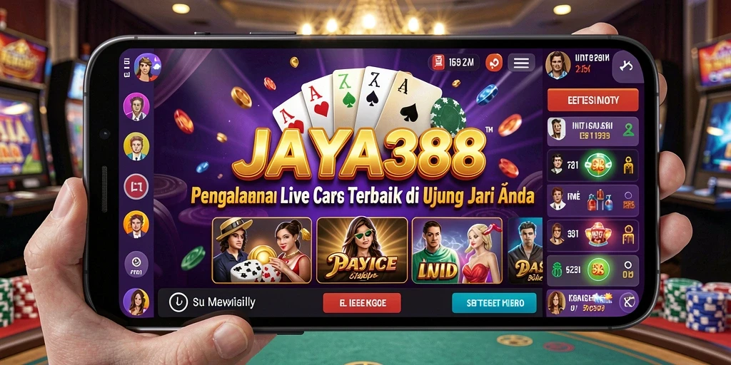 Tampilan gameplay Live Casino yang mendebarkan di JAYA388.