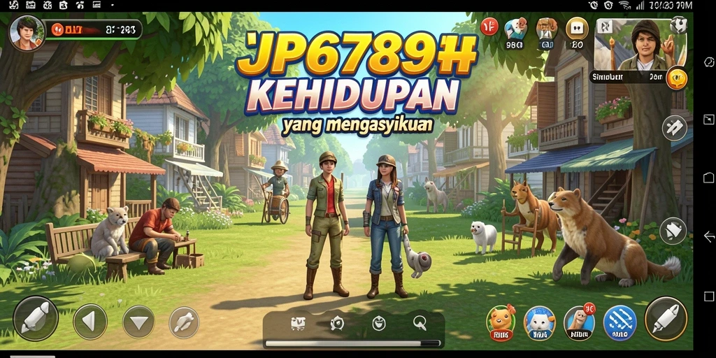 Tampilan gameplay JP6789 dengan interaksi kehidupan yang seru.