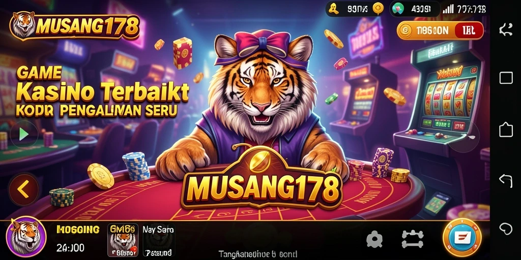 Tampilan gameplay mendebarkan di MUSANG178, penuh warna dan aksi.