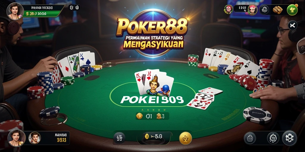 Tampilan menarik dari gameplay POKER88 yang mengasyikkan.