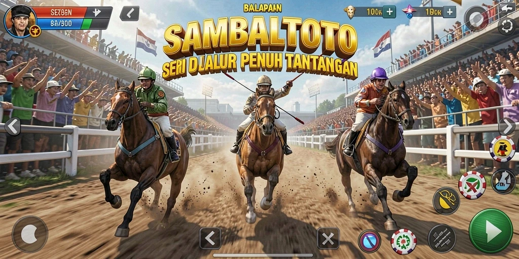 Screenshot SAMBALTOTO menampilkan aksi balap yang menegangkan dan grafis yang memukau.