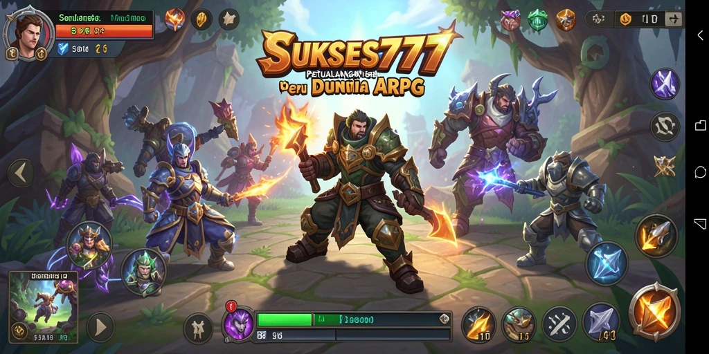 Tampilan gameplay ARPG yang seru dan mendebarkan di SUKSES777.